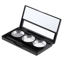 1Pcs Empty Cosmetic Eyeshadow Palette Container with 3 Grids Aluminum Palette 2024 - buy cheap