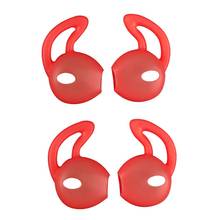 Estojo de silicone para fones de ouvido, 4 unidades, anti-queda pontas no ouvido, capa protetora para airpods 1/2 iphone 7 2024 - compre barato