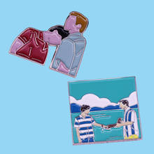 CMBYN Call Me by Your Name Gay Pride, broche de esmalte, alfileres de solapa, insignias, broches de aleación de Metal, accesorios de joyería de moda 2024 - compra barato