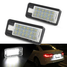 Erro Licença Free LED Placa Lâmpada Número Da Placa de Luz para Audi A3 A4 S4 RS4 B6 B7 A6 RS6 S6 C6 A5 S5 2D Cabrio Q7 A8 S8 RS4 Avant 2024 - compre barato