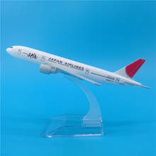 16cm 1:400 Scale JAL Japan Airlines Airplane Model Boeing B777 Zinc Alloy Metal Aircraft Model Collectible Decoration Gift 2024 - buy cheap