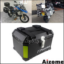 Motorcycle Aluminum Black Top Box Top Case For BMW Honda Street Bike Rear Luggage Topcase Cargo Lock Tail Box 2024 - buy cheap