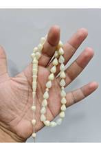 Colar do rosário muçulmano da tasbih islâmica 33 rosário da oração para os homens pulseira para os homens acessório âmbar oltu pedra âmbar feito à mão turquia 2024 - compre barato