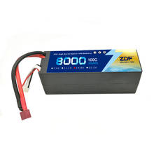 Bateria zdf-capa rígida, 14.8v, 8000mah, 100c max, 200c, plug ec5 xt60 xt90, para carro, avião, caminhão 2024 - compre barato