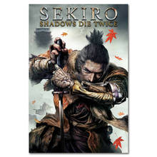 Sekiro Shadows Die Twice Video Game 2 Silk Fabric Wall Poster Art Decor Sticker Bright 2024 - buy cheap