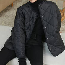 Elfbop-Chaqueta acolchada con Panel de contorno para mujer, chaqueta acolchada de algodón 2024 - compra barato