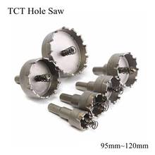 95mm 100mm 105mm 110mm 115mm 120mm TCT Hole Saw Blade HSS Metal Drill Bit Carbide Tip Cutter Metalworking Stainless Steel Iron 2024 - buy cheap