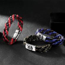 MKENDN Men Survival Anchor Bracelet Outdoor Camping Rescue Emergency Rope Bracelet For Women Stainless Steel Leather Bangels 2024 - buy cheap