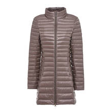 Women Winter Coat Stand Collar Ultra Light Long Duck Down Jackets Slim Portable Windproof Female Puffy Jacket Warm Outerwear 2024 - buy cheap