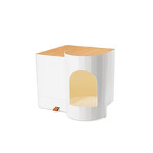 Caixa de areia de gato semi fechada desodorante 5.0l grande capacidade bandeja de gato toalete bedpan splash-proof com gaveta bacia de areia suprimentos para animais de estimação 2024 - compre barato