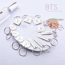 KPOP Keychain Bangtan Boys Jimin JIN J-Hope Suga Alloy Customize Pendant Keyring Unisex Bag Pendant Accessories 2024 - buy cheap