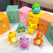 Action Pikachu Blind Box Dolls Anime Pokemon Elf Psyduck Charmander Figure Model Car Decoration Figurines Gift Toys for Children 2024 - buy cheap
