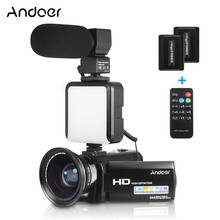 Andoer HDV-201LM 1080P FHD Digital Video Camera Camcorder DV Recorder 24MP 16X Digital Zoom 3.0 Inch LCD Screen 2024 - buy cheap