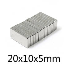 20/30/50pcs 20x10x5mm NdFeB Rare Earth Magnet Block Rectangular Magnets 20x10x5mm N35 Permanent Neodymium Magnet 20*10*5 mm 2024 - buy cheap