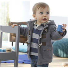 Детская куртка 2019 г. Осенне-зимняя куртка для малышей, пальто детская теплая верхняя одежда с капюшоном, пальто для маленьких мальчиков, одежда куртка для новорожденных 2024 - купить недорого