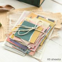 60 Pcs  Ins Style Creative Small Fresh Collage Retro Memo Basic Diary Material Paper Collage Scrapbook 2024 - buy cheap