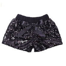 Toddler Sequin Bows Shorts Rose Gold Little Girls Sparkle Shorts Boutique Baby Kids Party Birthday Summer Shorts Elastic Waist 2024 - buy cheap