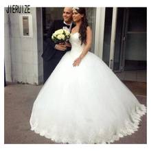 JIERUIZE White Sweetheart Ball Gown Wedding Dresses  Lace Up Back Modest Wedding Gowns Appliques vestido de novia Bridal Gowns 2024 - buy cheap