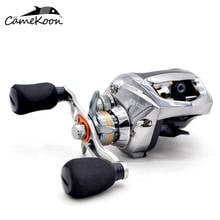 CAMEKOON Low Profile Baitcasting Fishing Reel 18+1 Ball Bearings 6.3:1 Gear Ratio High Speed Baitcast Reel 2024 - buy cheap