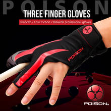Original POISON Gloves Billiard Gloves One Piece Non-slip Lycra Fabric Pool Gloves Snooker Glove Billiard Accessories 2024 - buy cheap