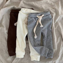 Pantalones de bebés niños, ropa de otoño e invierno, cálidos, informales, de terciopelo, gruesos de algodón, 2019 2024 - compra barato