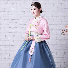 Embroidered Hanbok Traditional Hanbok Korean Wedding Dress Korean Performance Dance Costume Period Costume Festival Dress 2024 - buy cheap