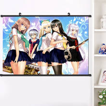 Póster de pergamino para pared de chica, póster de Anime de resonancia brillante, de 40x60cm, para colgar en la pared, arte de decoración del hogar 2024 - compra barato