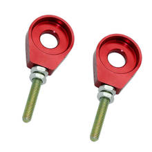 2 Unit Motorcycles Chain Tensioner Screw On Roll Adjuster Tool Red Color 2024 - buy cheap