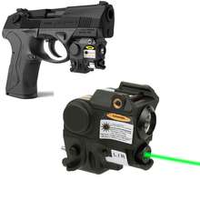 Тактический Компактный пистолет световой фонарик + красный/зеленый лазерный прицел для glock 17 19 Walther Beretta Ruger Smith ручной пистолет свет 2024 - купить недорого