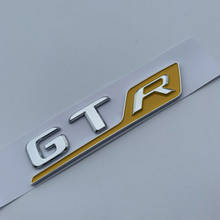 Для GT R Автомобильная эмблема логотип наклейка в виде надписи 3D багажник хром GTR Новый 2024 - купить недорого