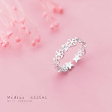 Colusiwei design original floco de neve 925 prata esterlina anéis de dedo para as mulheres doce garland faixa ajustável moda jóias 2024 - compre barato