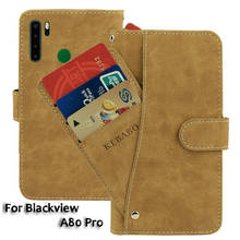 Vintage Leather Wallet Blackview A80 Pro Case 6.49" Flip Luxury Card Slots Cover Magnet Stand Phone Protective Bags 2024 - buy cheap