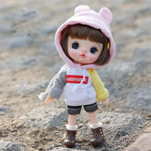 New Cute ob11  baby Clothes long Sleeve Sweatshirt Hat for ob11,obitsu 11,1/12bjd doll clothes accessories for dolls Toy 2024 - buy cheap
