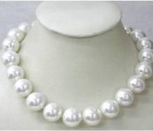 Fashion jewelry Free Shipping  18inch Huge AAAA+ 14mm AKoya White Shell Pearl Necklace AAA style Fine Noble real Natural 2024 - buy cheap