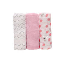 3Pcs/lot Baby Cloth Diaper Baby Receiving Blanket Cotton Muslin Newborn Swaddle Wrap Infant Nursing Cover Bath Towel 70*70cm 2024 - buy cheap