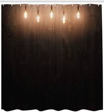 Industrial Shower Curtain Wooden Dark Interior Room with Classical Edison Innovation Cloth Fabric Bathroom Decor Set with Hooks 2024 - buy cheap