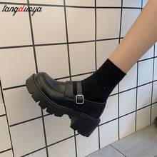 shoes women 2021 spring models Mary Jane shoes women's Japanese high heels retro platform shoes women lolita shoes cute shoes 2024 - buy cheap