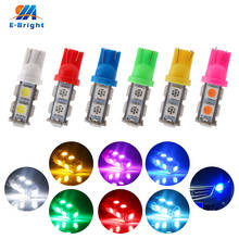 10/50/100PCS 194 168 192 W5W T10 5050 9 SMD DC12V Led Bulbs Car Interior Instrument Reading Door Lights Blue Red White Green 2024 - buy cheap