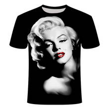 2021 new men's 3d t-shirt printing cool Marilyn Monroe printing T-shirt sexy women's funny t shirt women's 3D large size cotton 2024 - buy cheap