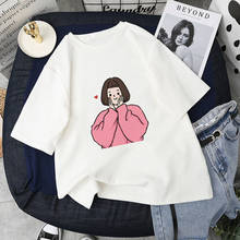 Camiseta Harajuku Ulzang para mujer, Camiseta con estampado de dibujos animados, camiseta de manga corta para chica, ropa para mujer 2024 - compra barato