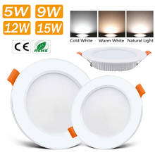 AC85-265V 5W 9W 12W 15W LED Recessed LED Downlight Round LED Ceiling Spot light Bedroom Indoor Lighting Bathroom Illuminate D30 2024 - buy cheap