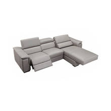 Sofá nórdico de piel auténtica para sala de estar, sillón reclinable eléctrico, con forma de L, para esquina 2024 - compra barato