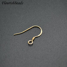 Real Gold / Real Silver Plating Metal Dangle Earrings Hooks DIY Woman Jewelry Findings 50pc Per Lot Wholesale 2024 - buy cheap