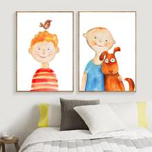 Nordic Modern Style Cartoon Lovely Anime Character Animal Posters Art Canvas Pictures For Living Room Decor Painting Unframed 2024 - buy cheap