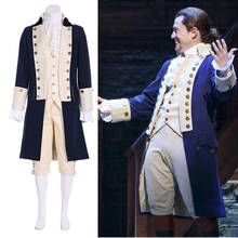 Costumebuy musical hamilton alexander hamilton cosplay traje masculino uniforme roupas de halloween carnaval ternos feitos sob encomenda 2024 - compre barato