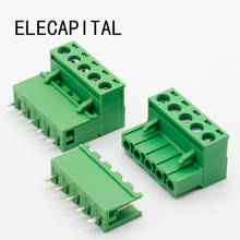 Free shipping 10 sets ht5.08 5pin Terminal plug type 300V 10A 5.08mm pitch connector pcb screw terminal block 2024 - buy cheap