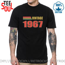 Retrochy Vintage 1967 T shirts Father Dad Birthday Gift Hispter Tees Retro Born in 1967 Tshirt Classic 1967 Birth Year Tee shirt 2024 - buy cheap
