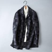Qualidade dos homens longo casaco de lã alta 2021 jaqueta de inverno casaco xadrez masculino de lã peacoat único breasted mans trench coat #1977 2024 - compre barato