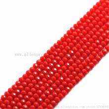 Ischuaka cor vermelha lisa 1700 peças, contas de vidro facetado 2mm rondelle áustria, espaçador solto com contas redondas para fabricação de joias 2024 - compre barato