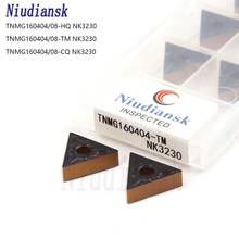 TNMG160404 TM NK3230 TNMG160408 HQ TM CQ NK3230 высококачественные твердосплавные режущие пластины для токарного станка по металлу с ЧПУ, резак для стали поворотная лопасть 2024 - купить недорого